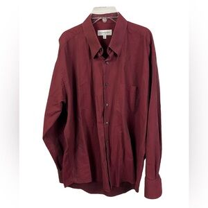 Yves Saint Laurent Men's Vintage Red Checked Button Front‎ Shirt- Size Large